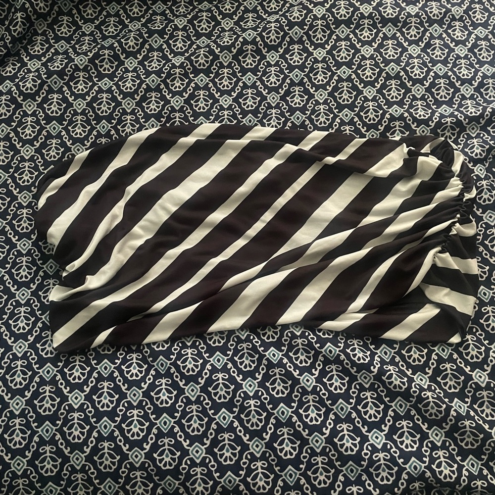 H&M Monochrome Striped Tube Top/Bandeau